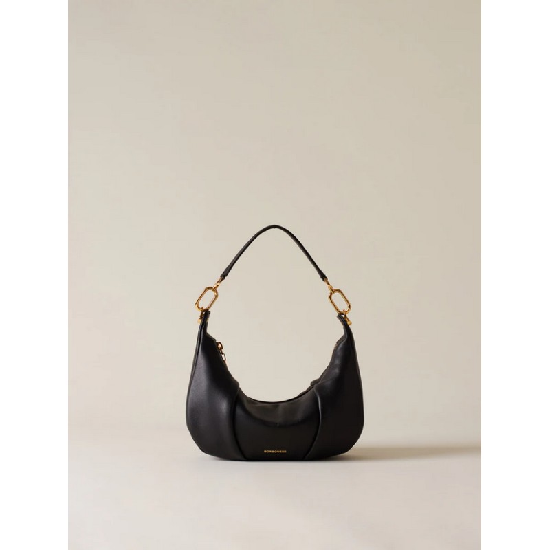 BORBONESE - BLOOM HOBO SMALL - NERO