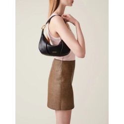 BORBONESE - BLOOM HOBO SMALL - NERO