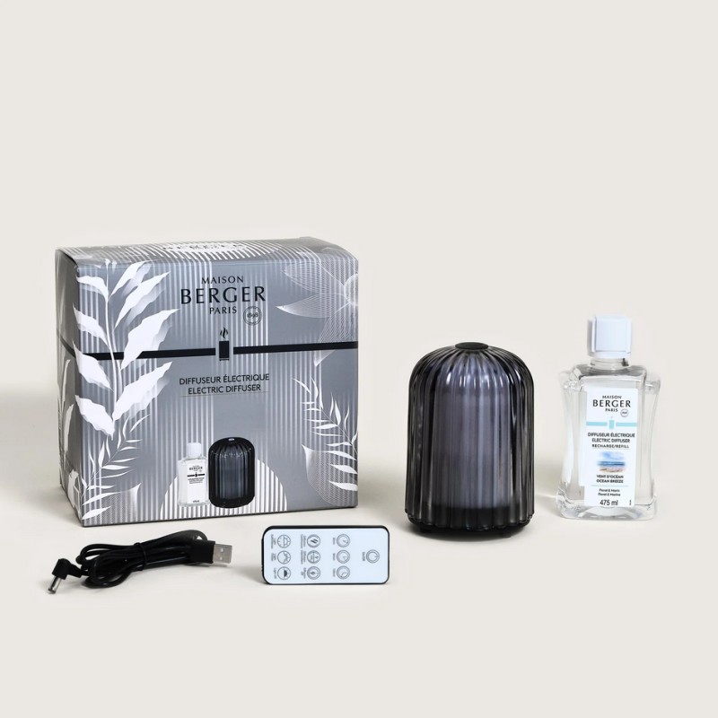 Lampe Berger - Diffusore Elettrico CANNELO NOIR con Ricarica da 475ml Vent d'Océan