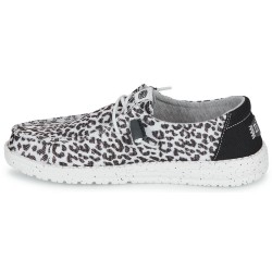 HEY DUDE - WENSY LEOPARD - BLACK/GREY - DONNA