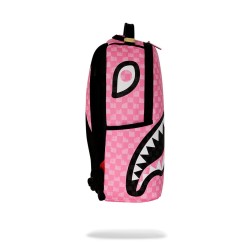 SPRAYGORUND - PINK AND BLACK DRIP CHECK DLXSV BACKPACK