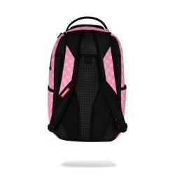 SPRAYGORUND - PINK AND BLACK DRIP CHECK DLXSV BACKPACK