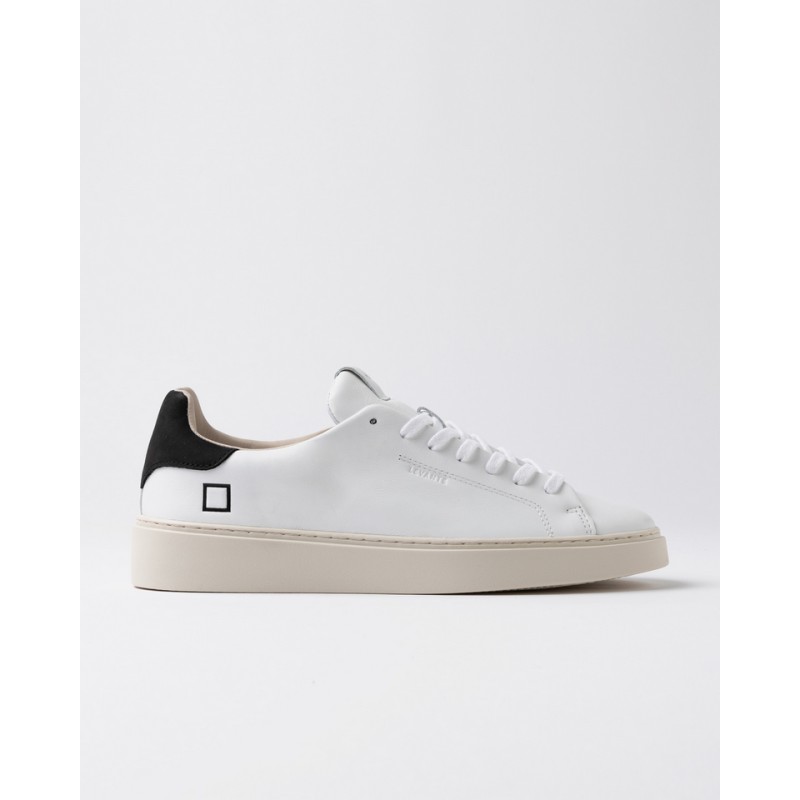 D.A.T.E - LEVANTE CALF WHITE-BLACK - UOMO