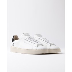 D.A.T.E - LEVANTE CALF WHITE-BLACK - UOMO