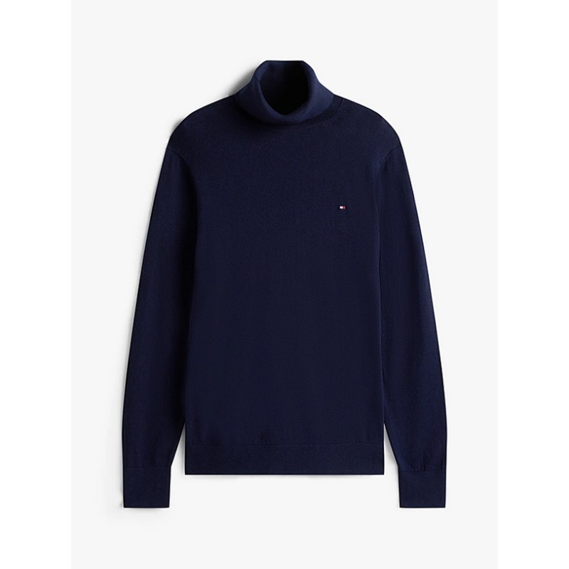 TOMMY HILFIGER - Pullover con cashmere e collo dolcevita