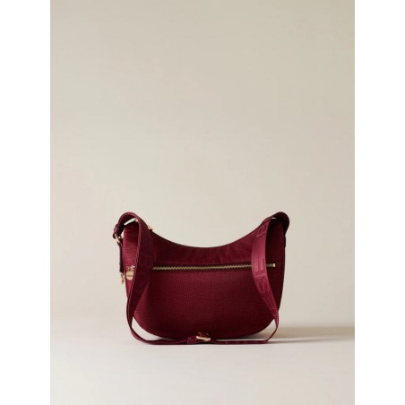 BORBONESE - TRACOLLA LUNA BAG SMALL - MERLOT