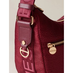 BORBONESE - TRACOLLA LUNA BAG SMALL - MERLOT