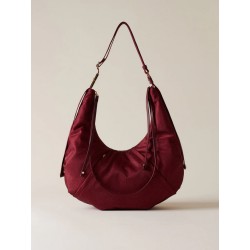 BORBONESE - FOLD HOBO MEDIUM - MERLOT