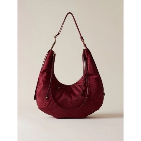 BORBONESE - FOLD HOBO MEDIUM - MERLOT