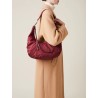 BORBONESE - FOLD HOBO MEDIUM - MERLOT