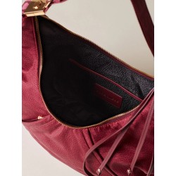 BORBONESE - FOLD HOBO MEDIUM - MERLOT