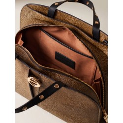 BORBONESE - MEDIUM Borsa a mano di Tela rivestita OP