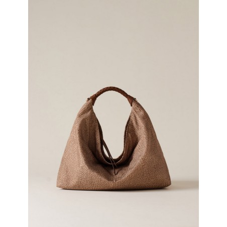 BORBONESE - PLIE BORSA HOBO MEDIUM