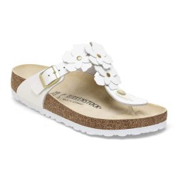 BIRKENSTOCK DONNA - Gizeh Flower Embellishment -  White