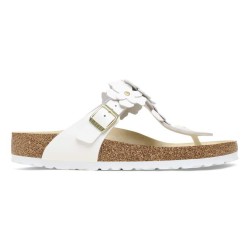 BIRKENSTOCK DONNA - Gizeh Flower Embellishment -  White