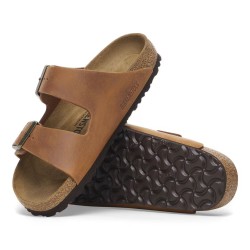 BIRKENSTOCK UOMO - Arizona Pelle oliata - Cognac