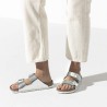 BIRKENSTOCK DONNA - Arizona plantare morbido - Metallic Silver