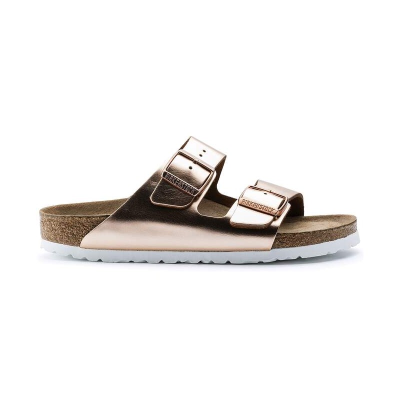 BIRKENSTOCK DONNA - Arizona plantare morbido - Metallic Copper