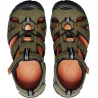 KEEN - Seacamp II Cnx Sandali Bambino dark olive/gold flame