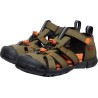 KEEN - Seacamp II Cnx Sandali Bambino dark olive/gold flame