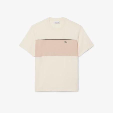 LACOSTE - T-shirt in cotone color block - UOMO