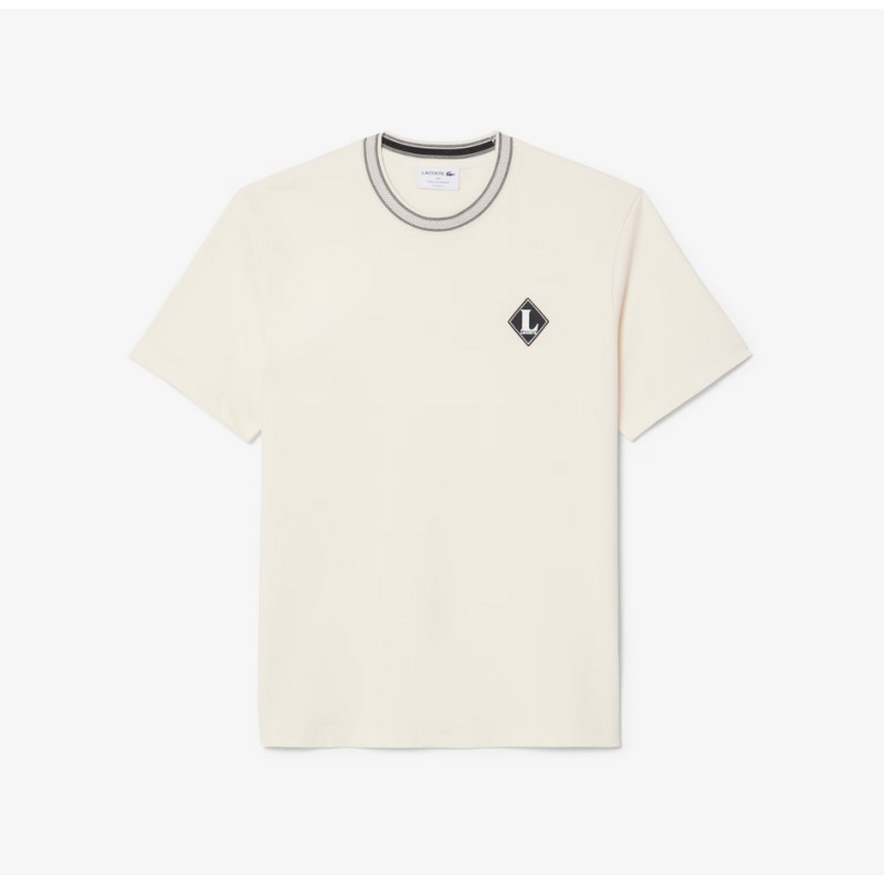 LACOSTE - T-shirt di produzione francese con stemma - UOMO