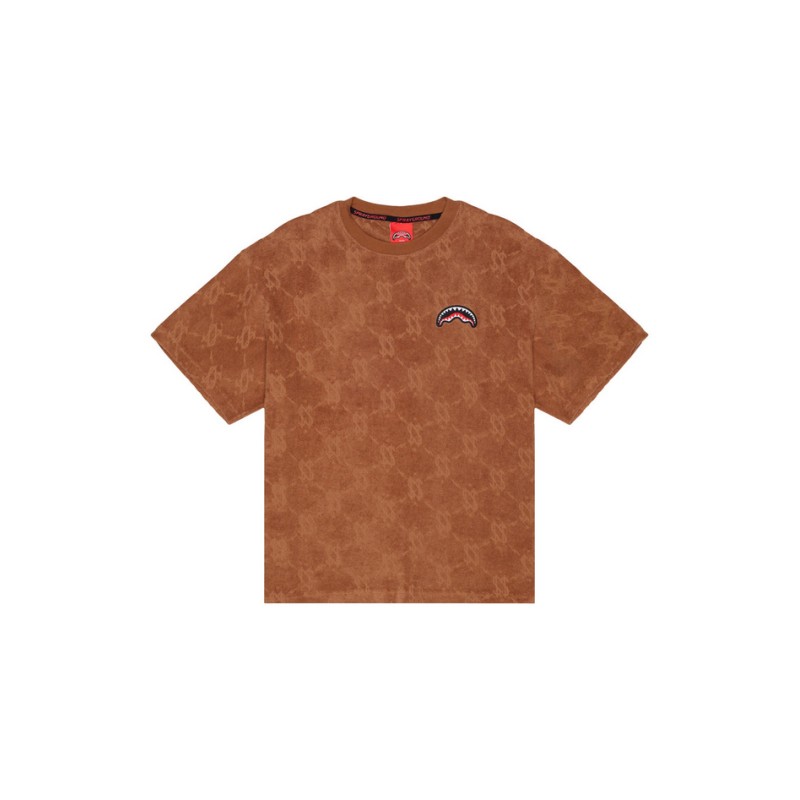 SPRAYGROUND - ALL THE MONEY NEW REG T-SHIRT BROWN