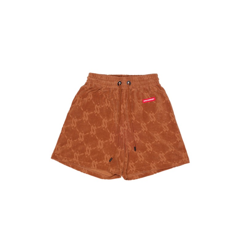SPRAYGROUND - ALL THE MONEY SHORTS BROWN