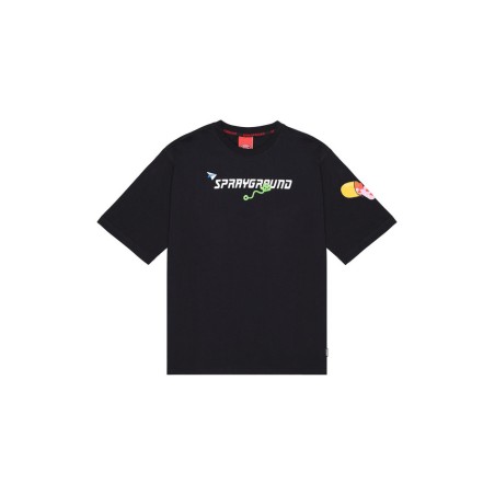 SPRAYGROUND - WTF SKULL VOER T-SHIRT BLK