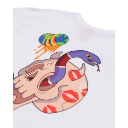SPRAYGROUND - WTF SKULL VOER T-SHIRT WHT