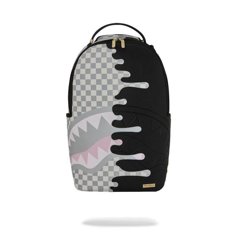 SPRAYGROUND - CREAM CHECK UNFINISHED SHARK DLXSV BACKPACK