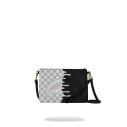 SPRAYGROUND - CREAM CHECK UNFINISHED SHARK CROSSBODY POUCHETTE