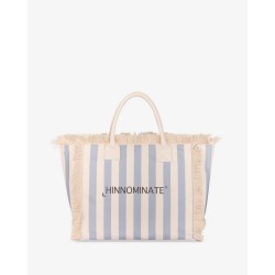 HINNOMINATE - Borsa In Canvas Grande • Azzurro Pastello