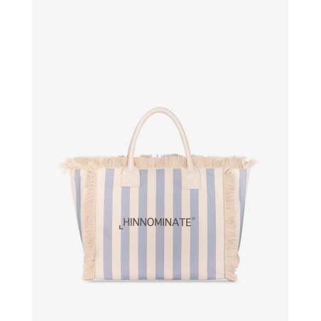 HINNOMINATE - Borsa In Canvas Grande • Azzurro Pastello