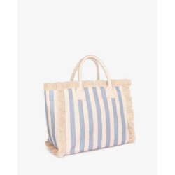 HINNOMINATE - Borsa In Canvas Grande • Azzurro Pastello