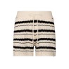 HINNOMINATE - Shorts In Maglia Traforata Rigata  • Off White