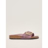 BIRKENSTOCK DONNA - Madrid Big Buckle Pelle oliata - LAVANDA