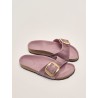 BIRKENSTOCK DONNA - Madrid Big Buckle Pelle oliata - LAVANDA