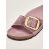 BIRKENSTOCK DONNA - Madrid Big Buckle Pelle oliata - LAVANDA