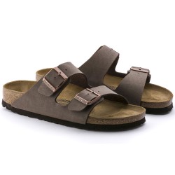BIRKENSTOCK UOMO - Arizona Birko-Flor Nubuck - Mocha