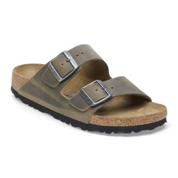 BIRKENSTOCK -  Arizona  Pelle oliata Faded Khaki - DONNA