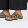 BIRKENSTOCK -  Arizona  Pelle oliata Faded Khaki - DONNA