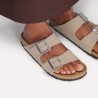 BIRKENSTOCK -  Arizona  Birko-Flor Nubuck - Gray Taupe DONNA