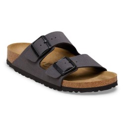 BIRKENSTOCK - Arizona  Birko-Flor Nubuck -  Velvet Gray/Black Buckles UOMO