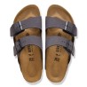 BIRKENSTOCK - Arizona  Birko-Flor Nubuck -  Velvet Gray/Black Buckles UOMO