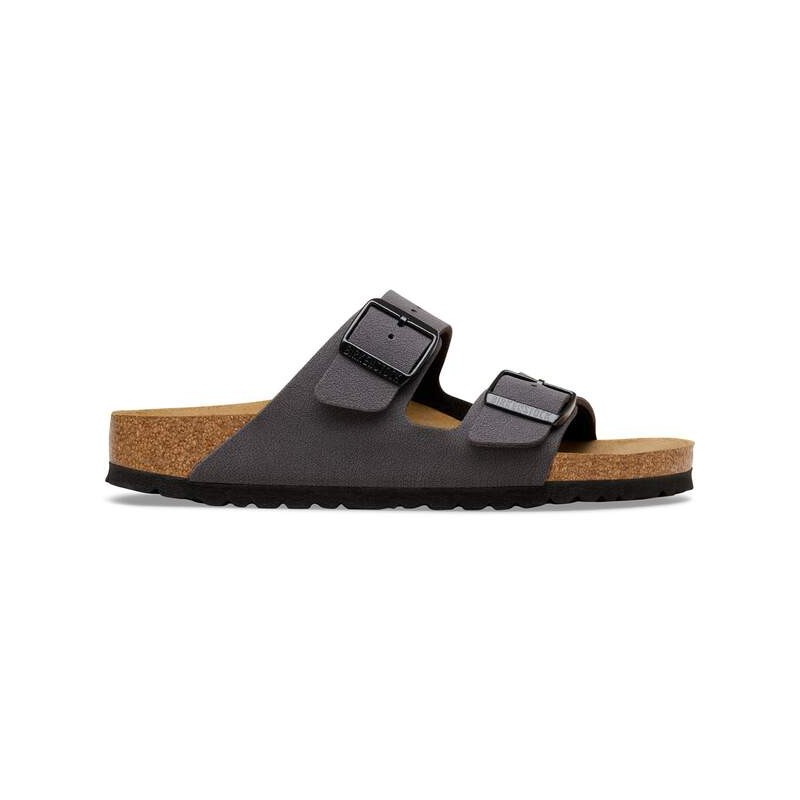 BIRKENSTOCK - Arizona  Birko-Flor Nubuck -  Velvet Gray/Black Buckles UOMO