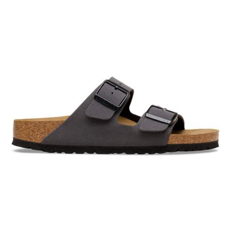 BIRKENSTOCK - Arizona  Birko-Flor Nubuck -  Velvet Gray/Black Buckles UOMO