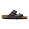 BIRKENSTOCK - Arizona  Birko-Flor Nubuck -  Velvet Gray/Black Buckles UOMO