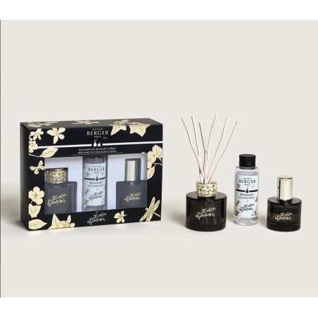 Maison Berger - Collezione LOLITA LEMPICKA - Duo Mini Bouquet 90ml e Spray 50gr Noir