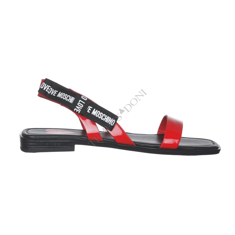 LOVE MOSCHINO - Sandalo in vernice